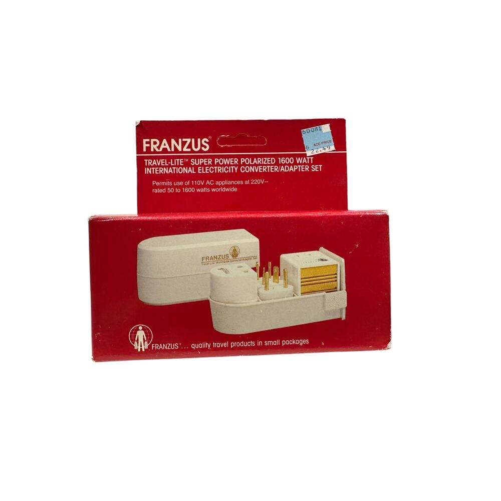 Franzus Foreign Electricity Converter KiT Made In‎ USA MK-1600 220VTO120V New!